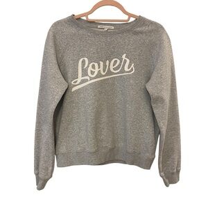 Rebecca Minkoff crewneck sweatshirt Heather gray Lover graphic medium